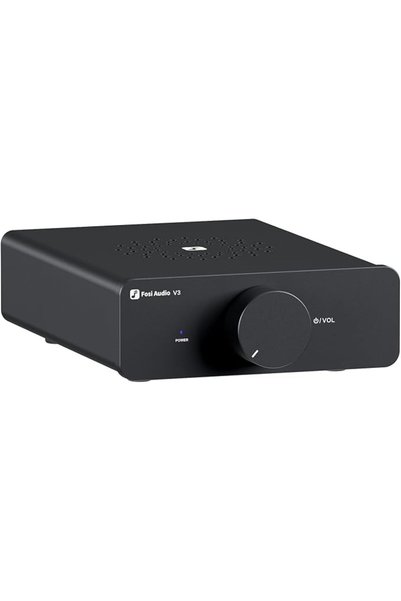 Fosi Audio مضخم صوت ستيريو V3 للمنزل بقوة 300 واط × 2، مكبر صوت صغير من الفئة...