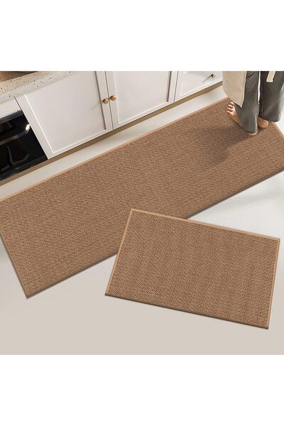 Generic 2 PCS Kitchen Floor Mat, Cushioned Anti-Fatigue Kitchen Rug, Waterpro...