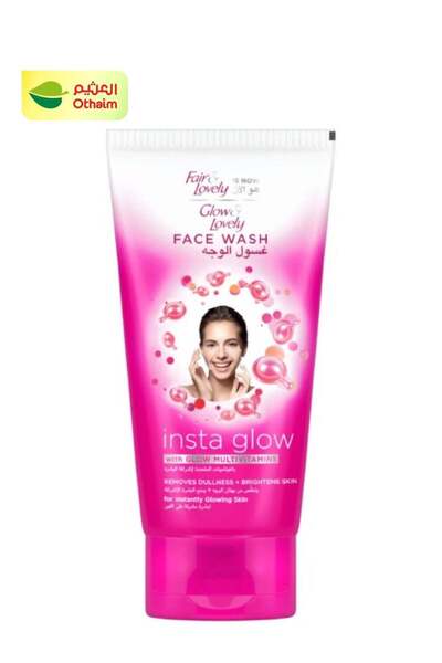 Glow & Lovely غسول الوجه متعدد الفيتامينات من إنستا جلو مع جلو، 150 جم