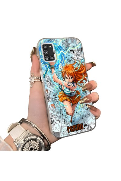 Hontinga Samsung Galaxy A31 Compatible Silicone Hard-Edge Back Case with Nami...