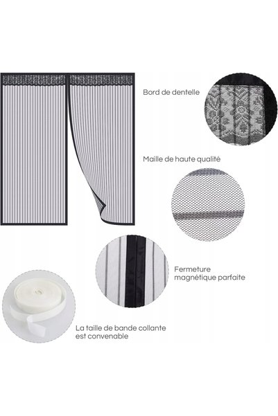 Amazon PLASĂ DE ȚÂNȚARI PENTRU FEREASTRĂ 80x102 cm, NEGRĂ, SET CU MAGNET, FĂR...