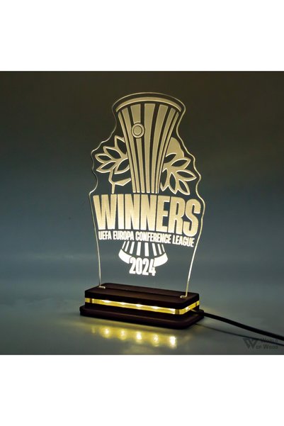 Generic Brand Φωτιστικό LED "Ολυμπιακός Conference League Cup" W00909 Λευκό