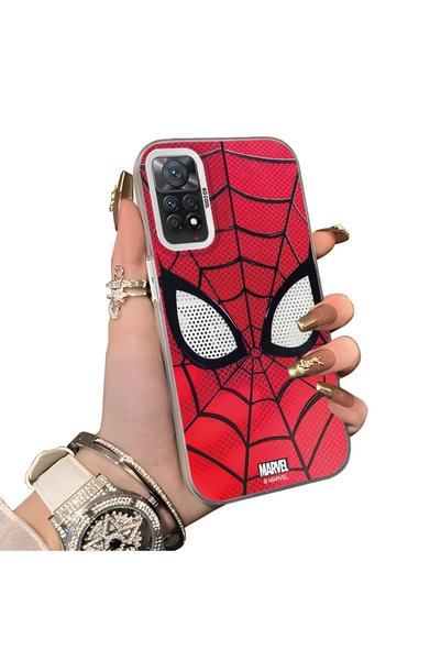 Hontinga Redmi Note 11 Pro Compatible Silicone Hard-Edge Back Case with Spide...