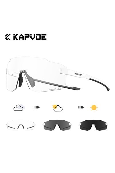 KAPVOE نظارات رياضية K341-PH-1L-03 HD UV400 نظارات ركوب الدراجات ذات عدسات مت...