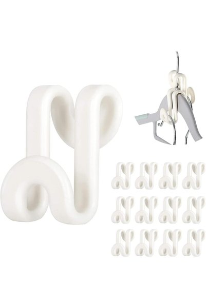 Generic Ivory Velvet Huggable Hangers Accessory, Heavy Duty Space Saving Clot...