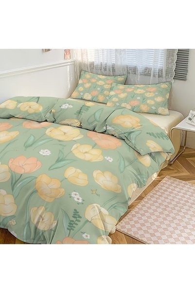 Generic Daily Comfort 3Pcs Boho Bedding, Decorative Family Bedroom Set