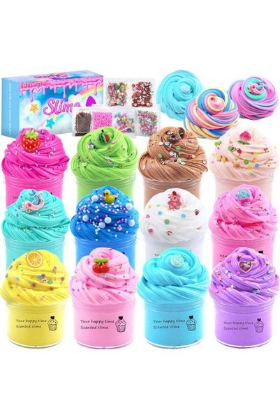 SIMDOW 6 Pack DIY Slime Kit Toy with Perfect Birthday Present Party Favors fo...