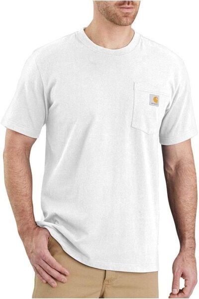Generic mens Relaxed Fit Heavyweight Short-sleeve Pocket T-shirt Relaxed Fit ...
