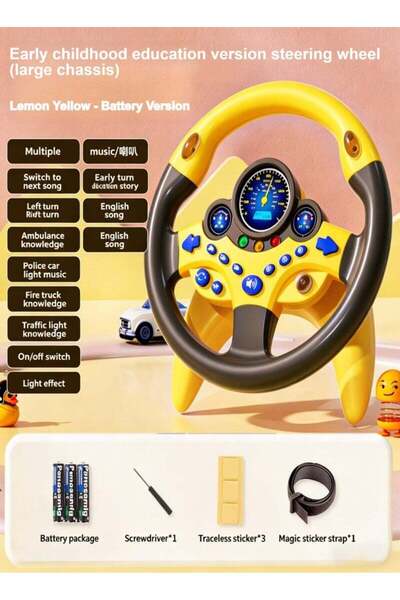 Joudiplay [يتضمن قصصًا تعليمية مبكرة] لعبة عجلة قيادة واقعية للأطفال؛ لعبة تف...