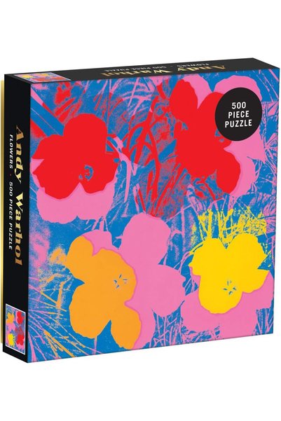 Generic Andy Warhol 500 Piece Jigsaw Puzzle with Flowers, Andy Warhol Art Foi...