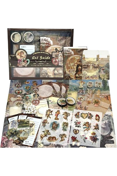 Generic Scrapbook Supplies Kit for Art Diary Trash Diary Sunset Vintage Diary...