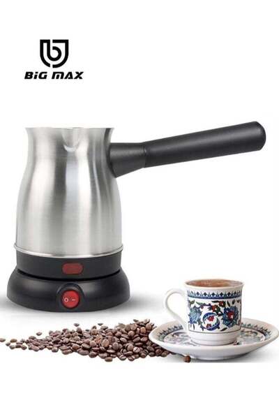 BİG MAX Turkish Coffee Maker, Electric Coffee Machine / Pot, 800 Watt, with 8...