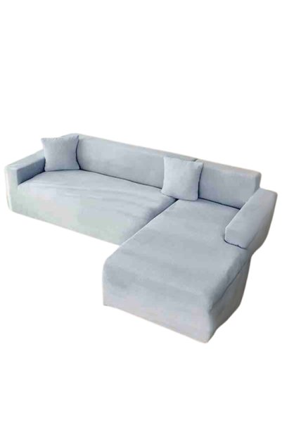 OEM Ελαστικό κάλυμμα για γωνιακό καναπέ, Jojo Home, Βελούδο, Μονόχρωμο, L/M, ...