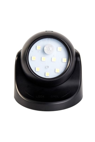 Choice Black 360° Battery Operated Indoor Outdoor Night Light Garden Motion S...