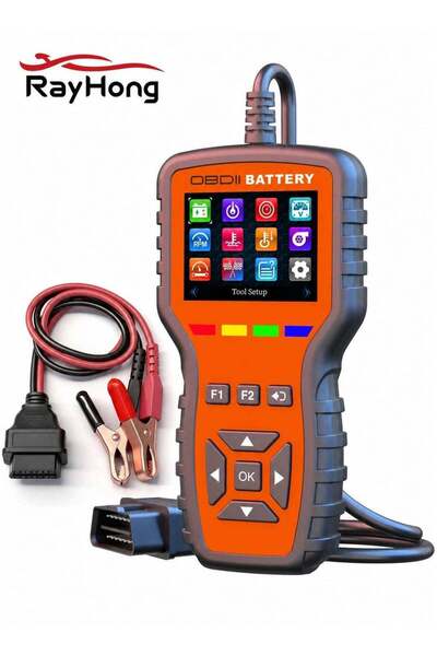 Rayhong جهاز فحص سيارات OBD2 متعدد الاستخدامات (2 في 1) وجهاز اختبار البطارية...