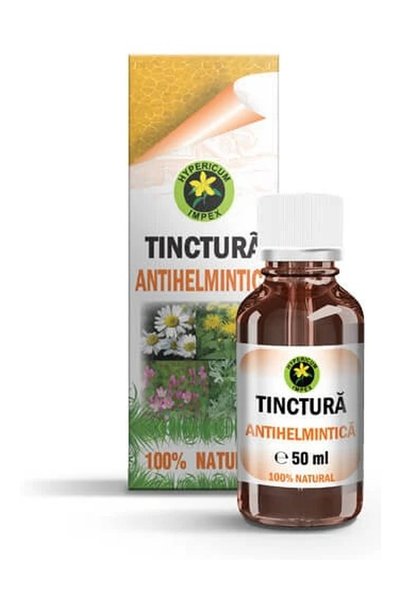 HYPERICUM Tinctura Antihelmintica Hypericum, supliment alimentar cu 8 plante ...