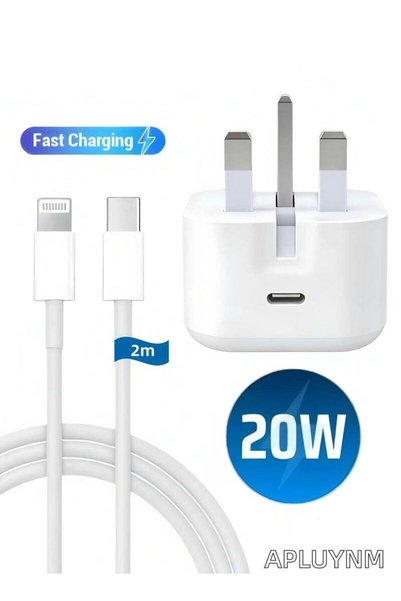 Apluynm كابل شاحن آيفون 1 متر [معتمد من MFi] كابل USB-C إلى Lightning للشحن ا...
