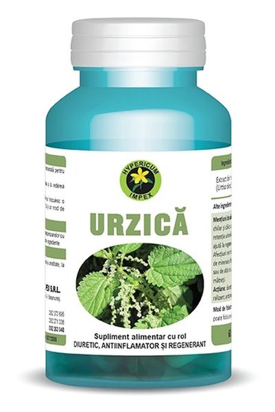 HYPERICUM Capsule Urzica Hypericum, supliment alimentar cu extract din frunze...