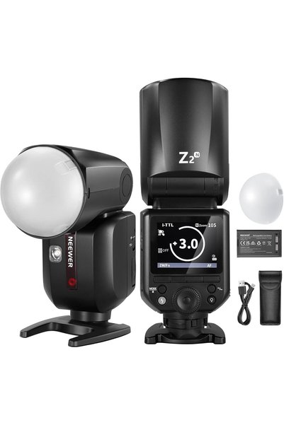 Generic فلاش Z2-N 2.4G TTL ذو رأس دائري متوافق مع كاميرات نيكون، 76 واط-ثانية...