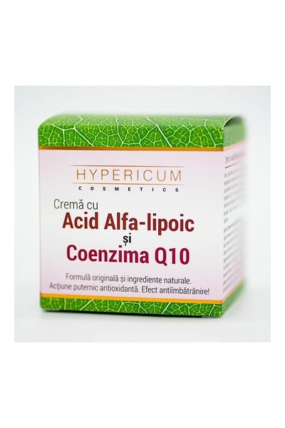 HYPERICUM Crema Hypericum, cu acid alfa lipoic si coenzima Q10, 40 ml