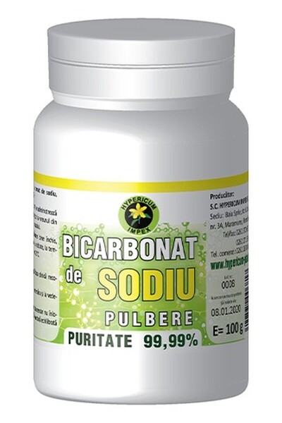 HYPERICUM Bicarbonat de Sodiu Hypericum, bicarbonat de sodiu alimentar, 100 g