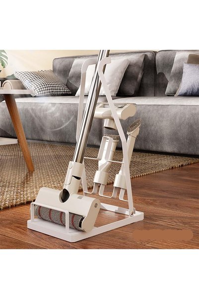Generic White Universal Vacuum Stand,Stable Metal Storage Bracket Stand Holde...