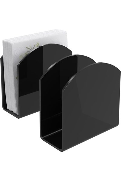 Generic Acrylic Napkin Holder, 2 Pack Kitchen Dinner Cocktail Napkin Dispense...