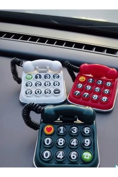 Nostaljik telefon tasarımlı araç içi numaratör