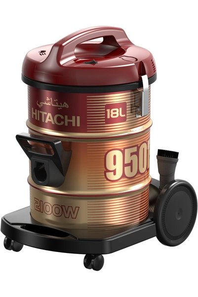 Generic مكنسة كهربائية بعبوة 2100 واط 18 لتر، 2100 واط، حمراء Cv-950H Ss220 W...