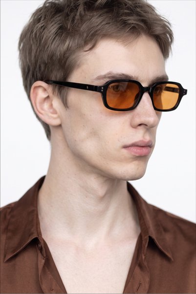 Bilge Karga Lucky Black Orange Men's Circadian Balance Glasses