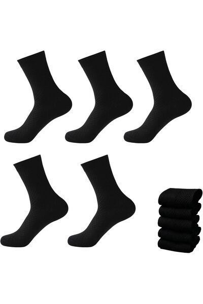 Generic 5-Pack Men's Mid-Calf Socks, Breathable Athletic Casual Socks, Liner ...