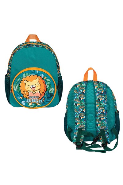 S COOL Kindergarten school backpack, 31x24x9 cm, HAPPY JUNGLE - S-COOL