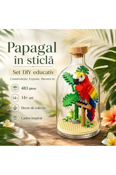 DAMUR Set de construcție în sticlă, DAMUR, 483 de piese, plastic, +14 ani, 10...