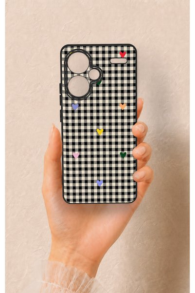 Vip Case Redmi Note 13 Pro Plus Compatible Silicone Case with Heart-Shaped Pl...
