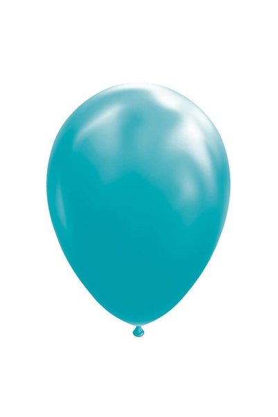 DAMUR Set of 12 Balloons, Innovation, Standard Latex, 25 cm, Turquoise