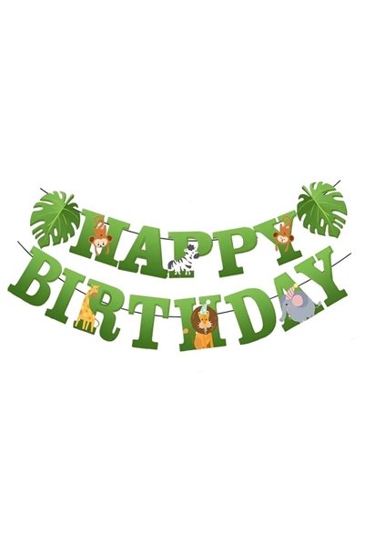 DAMUR Happy Birthday Banner 100x200 cm, Innovation, String Roll Included, Jun...