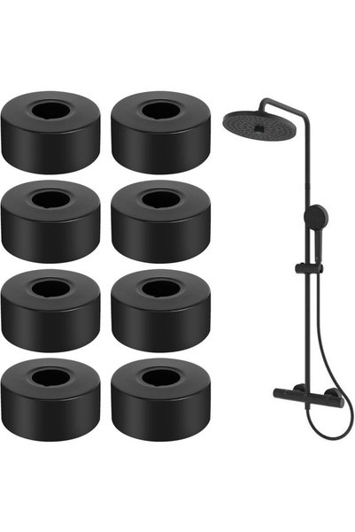 Noonedibs Set rozete pentru duș cu 8 piese, rozete decorative pentru duș din ...