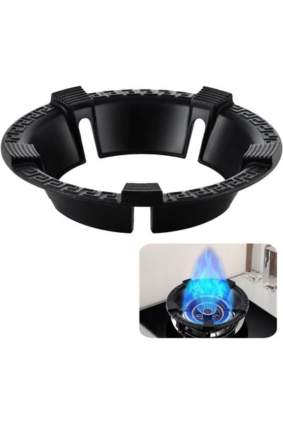 Generic Cast Iron Wok Support Ring Universal Non-Slip Carbon Steel Wok Pan Wi...