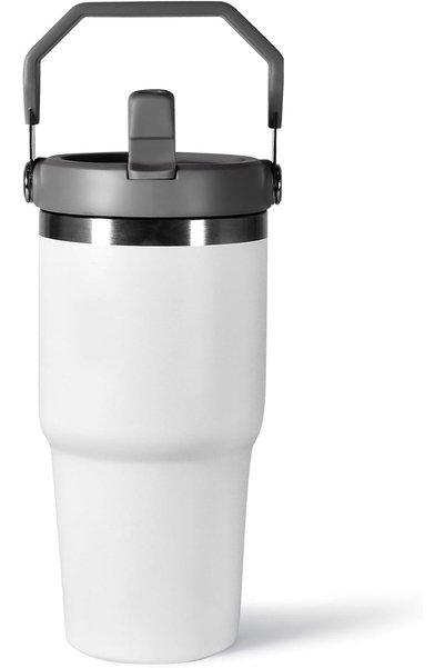Generic 20 oz Tumbler with Handle and Lid, Stainless Steel Tumblers, Leak Pro...