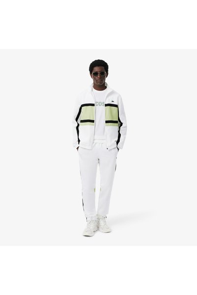 Lacoste Erkek Regular Fit Renk Bloklu Beyaz Eşofman Takımı