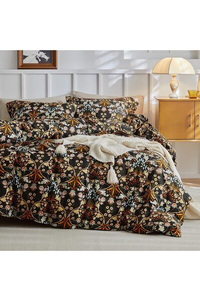 Generic Duvet Cover Full Size, Cotton Percale Farmhouse Bedding Sets Soft Aes...