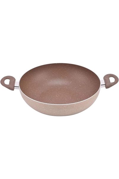Generic Mister Cook Granite Non-Stick Deep Wok Pan, 1153/G/32, 32 Cm, Dishwas...