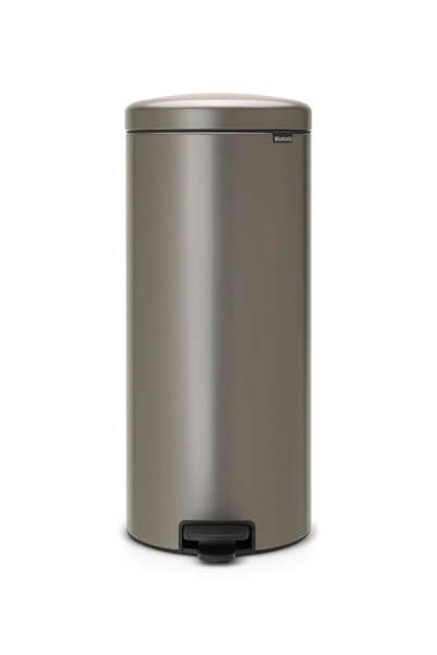 Generic 114441 Pedal Bin newIcon with Plastic Inner Bucket, 30 Litre - Platinum