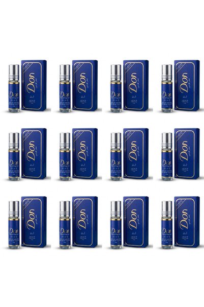 Don 12 قطعة من عطر فرنسي أزرق بنظام الرول أون سعة 6 مل