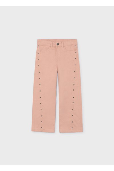 MAYORAL Girls' Stitched Gabardine Pants, Salmon, 4519