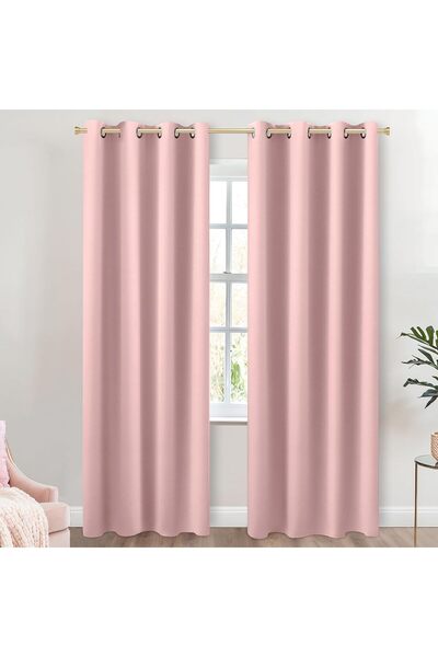 Generic Dusty Blush Pink Curtains for Nursery,96 Inch Long Teen Girl Room Dec...
