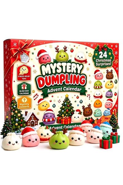 Generic Brand Calendar de Advent 2026, cu 24 figurine de găluște de Crăciun, ...