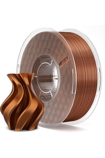 Generic PLA Filament 1.75 mm Silk Copper 1 kg, 3D Printer Filament Dimensiona...