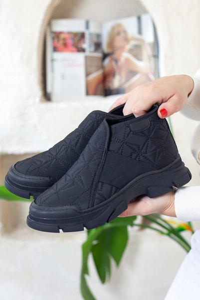Adım Adım Women's Daily Boots with Mifyon-Lined Parachute Fabric