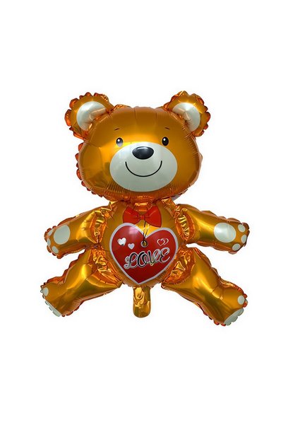 DAMUR Metallic Foil Balloon, Innovation, Bear Figurine, Love Model, Valentine...